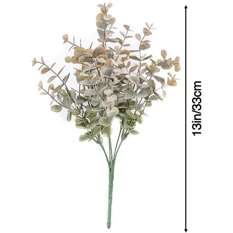 Artificial Eucalyptus Plastic Leaves for Home Decor
