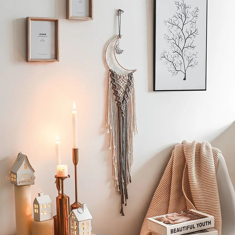 Handwoven Dream Catcher Tapestry for Home Decor