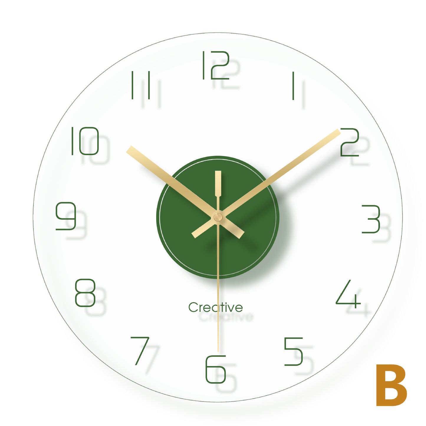 Creative Glass Wall Clock for Modern Home Decor