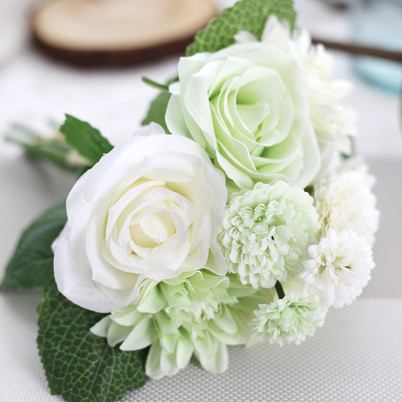 Dahlia Rose Bouquet Artificial Flower Home Decor