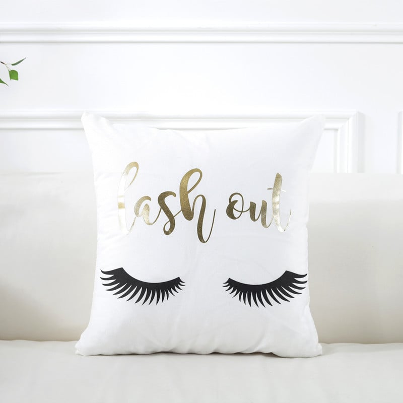 Super Soft Gilding Pillow Cover for Home Decor