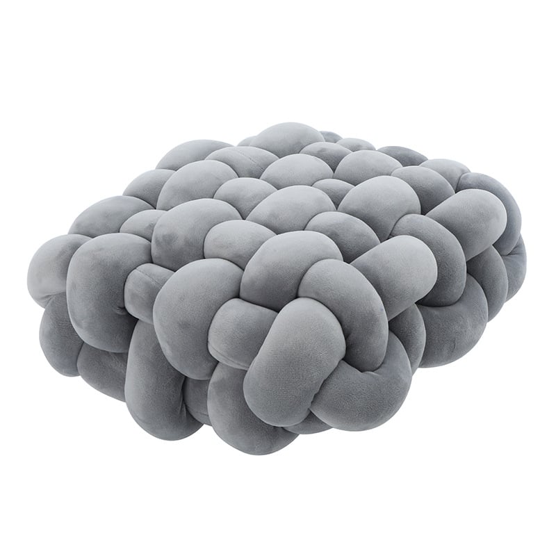 Woven Square Plush Cushion for Creative Home Decor