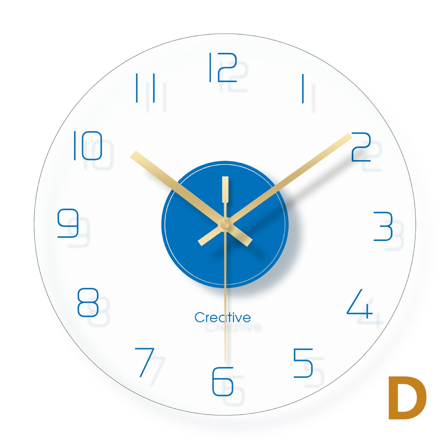 Creative Glass Wall Clock for Modern Home Decor
