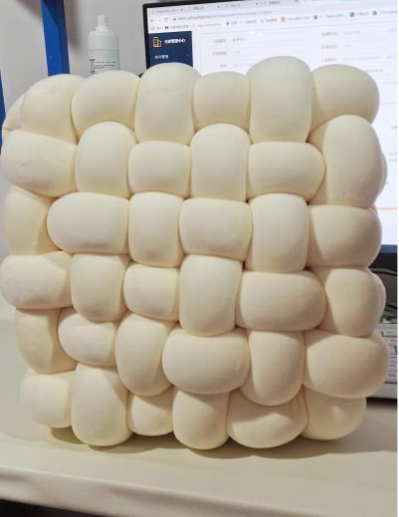 Woven Square Plush Cushion for Creative Home Decor