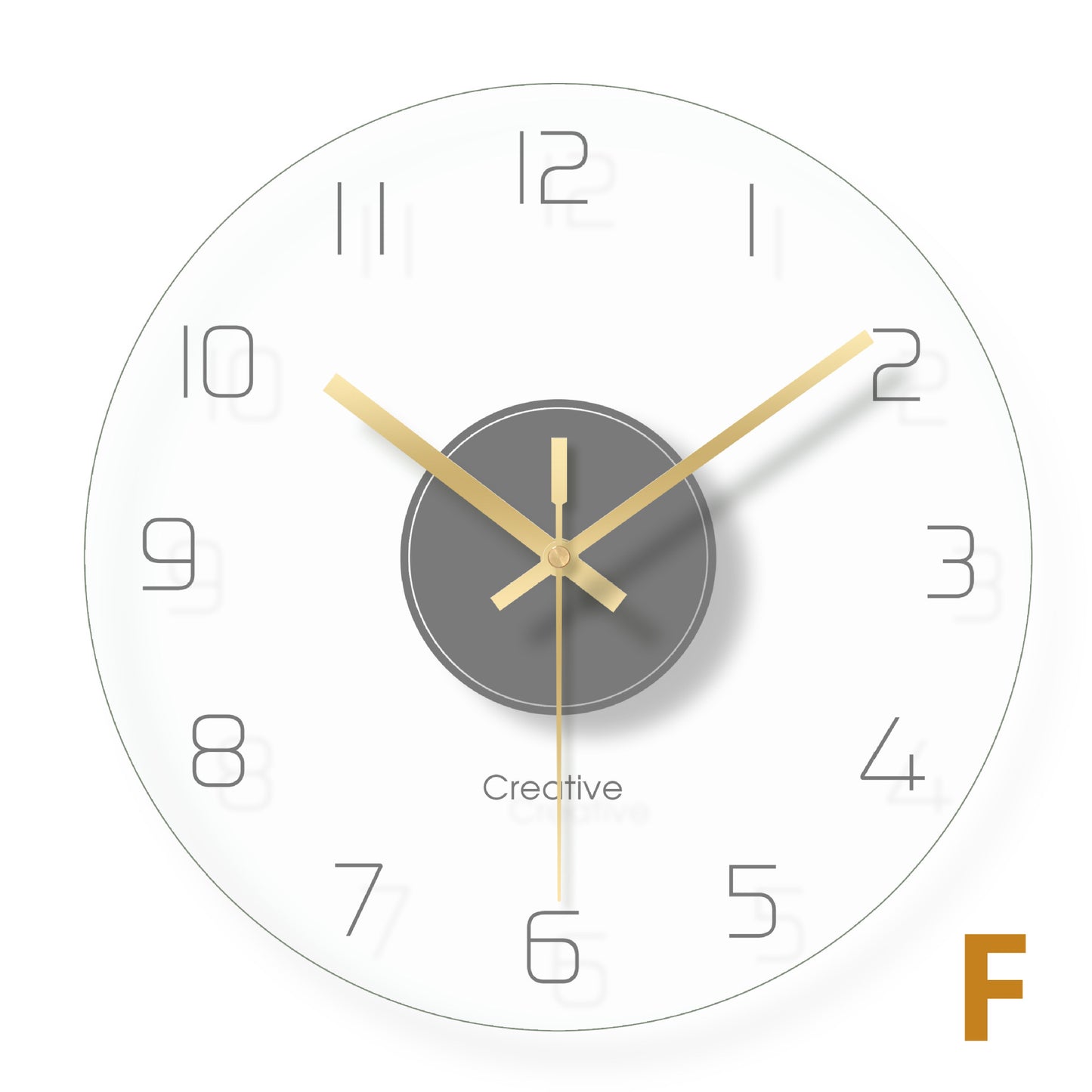 Creative Glass Wall Clock for Modern Home Decor