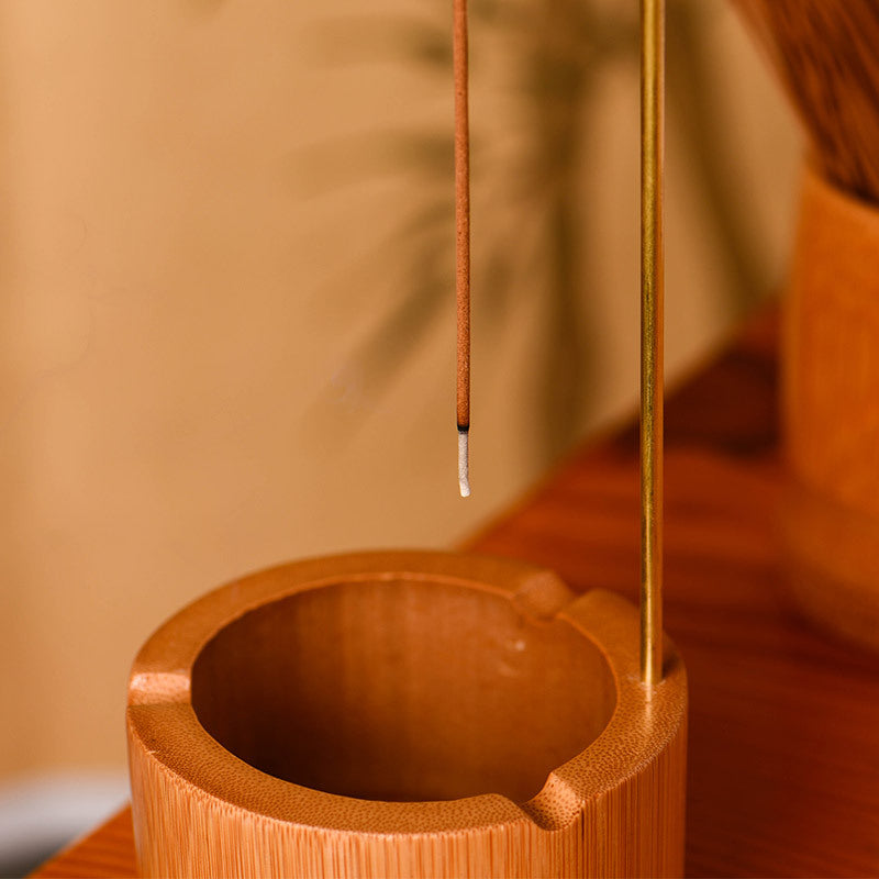 Bamboo Incense Burner - Simple Chinese Home Decor