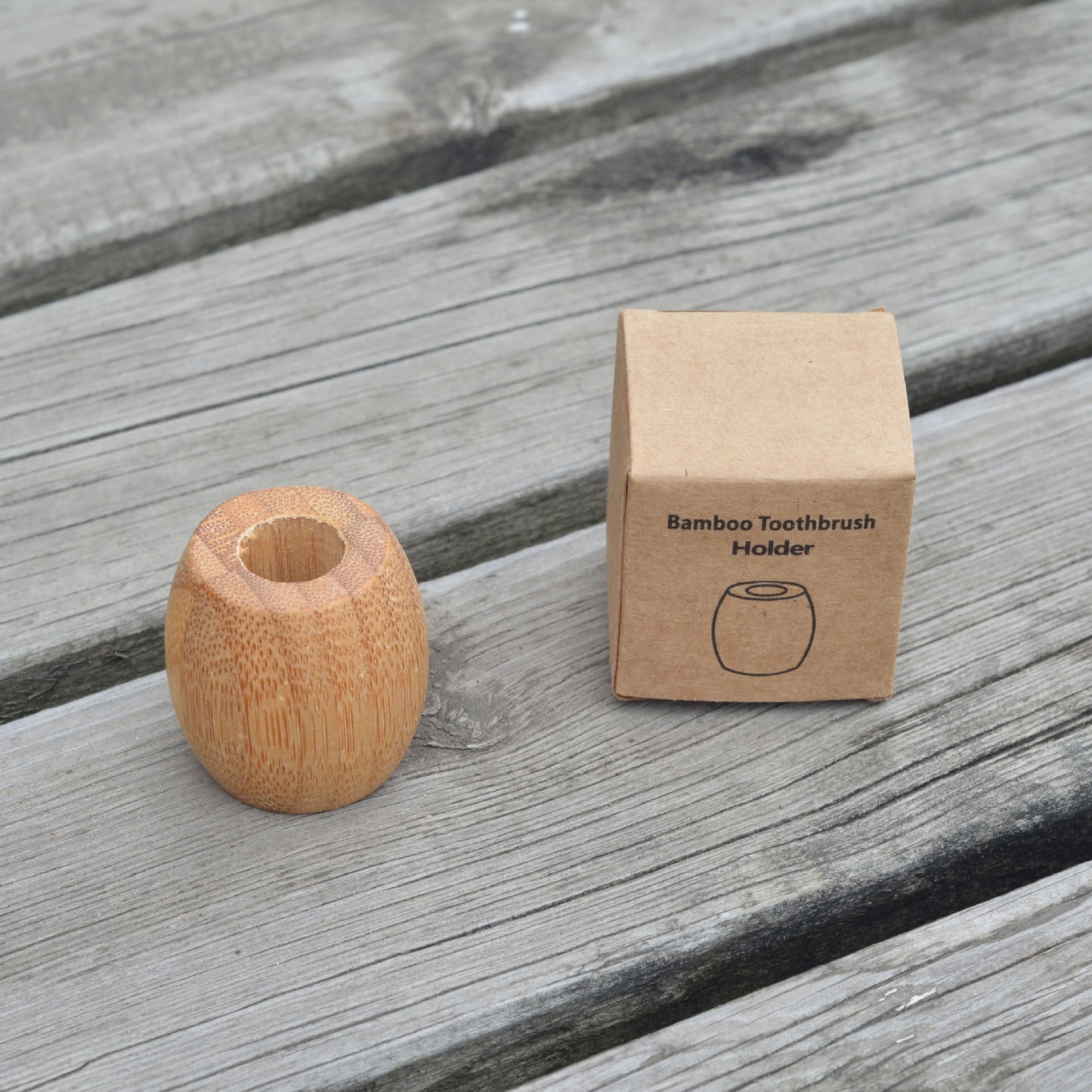 Creative Wooden Bamboo Toothbrush Holder for Home Decor