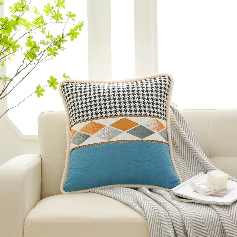 Chenille Throw Pillowcase for Home Decor (19.69in)