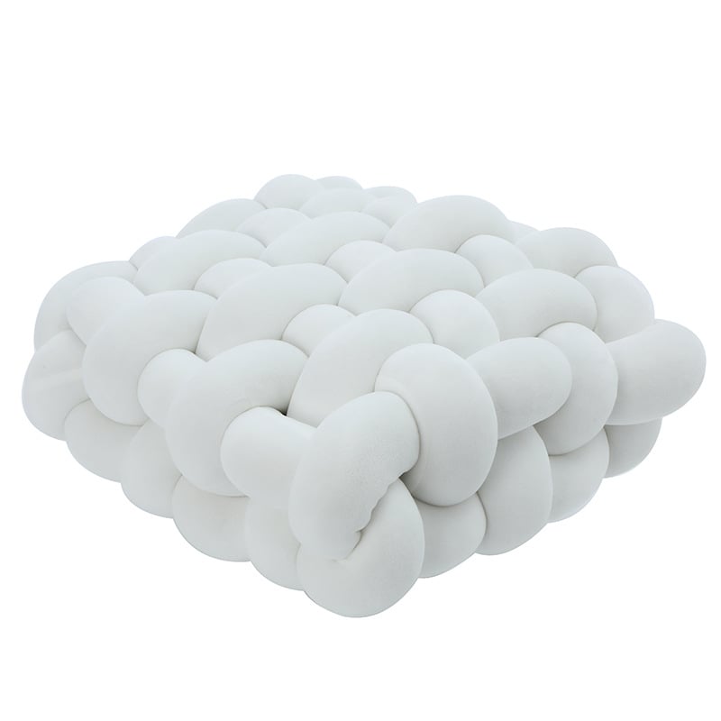 Woven Square Plush Cushion for Creative Home Decor