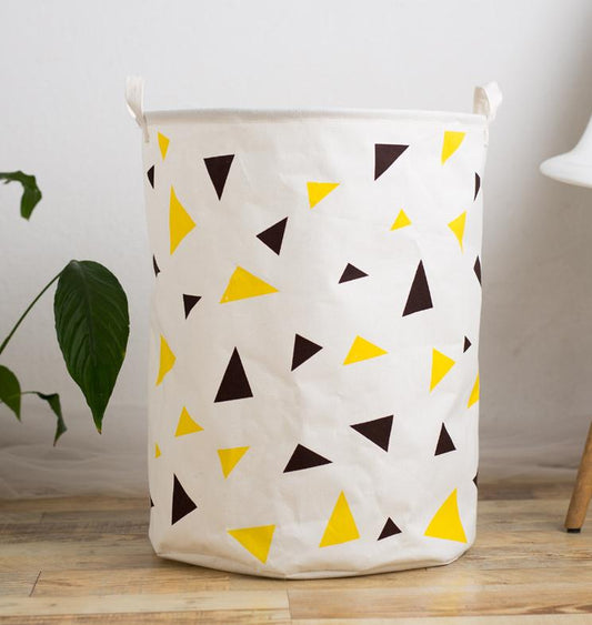 Fabric Storage Basket, Woven Bin, Home Decor