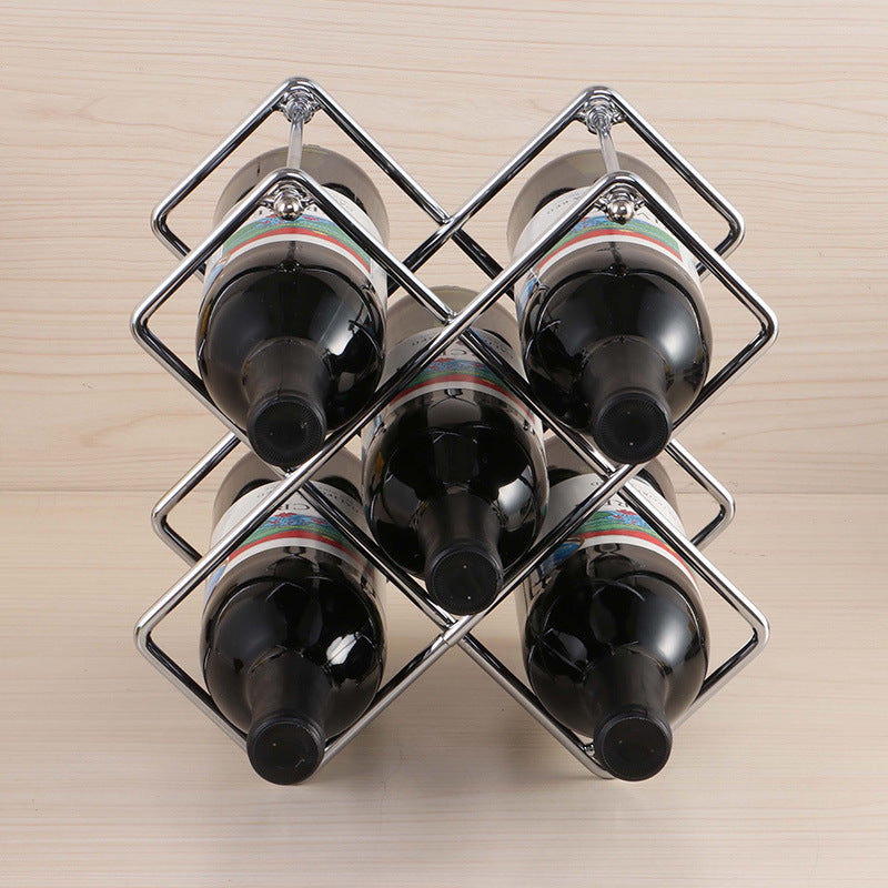 Metal Wine Rack, Removable Design for Home Decor