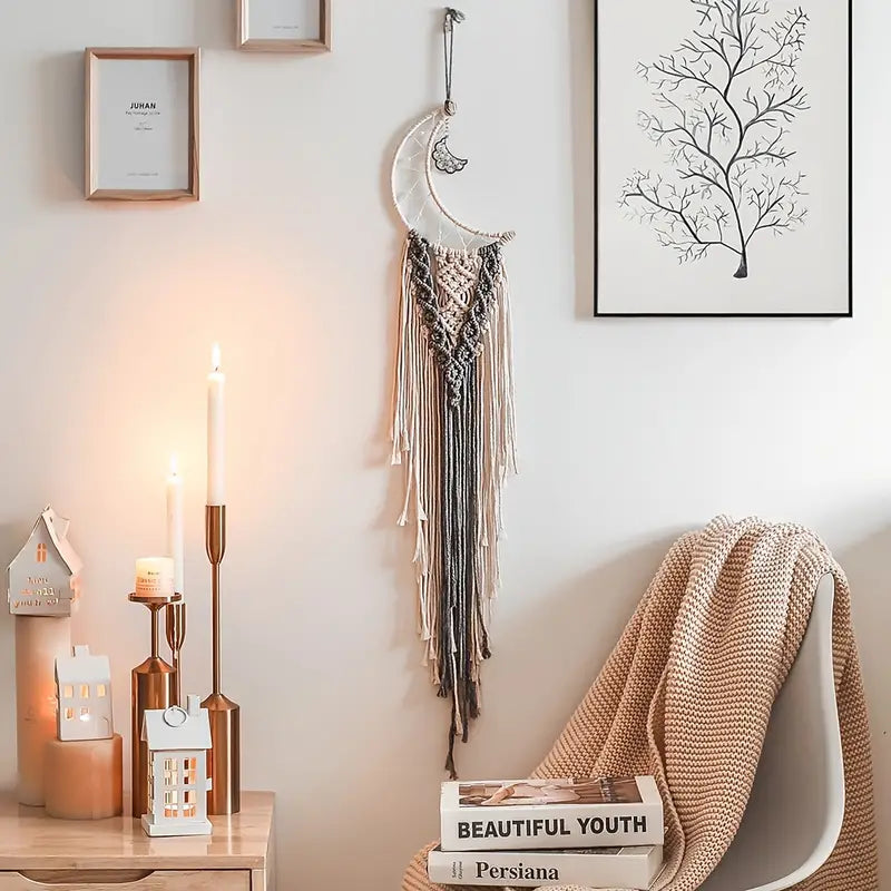 Handwoven Dream Catcher Tapestry for Home Decor