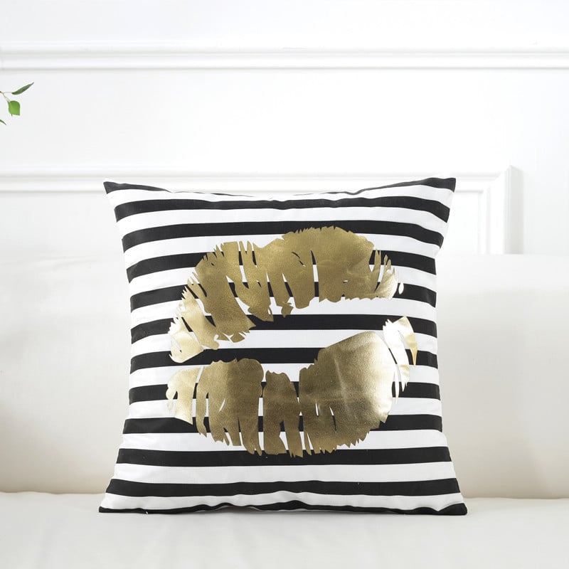 Super Soft Gilding Pillow Cover for Home Decor