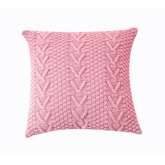 V-Shaped Knitted Pillow Cover for Home Decor